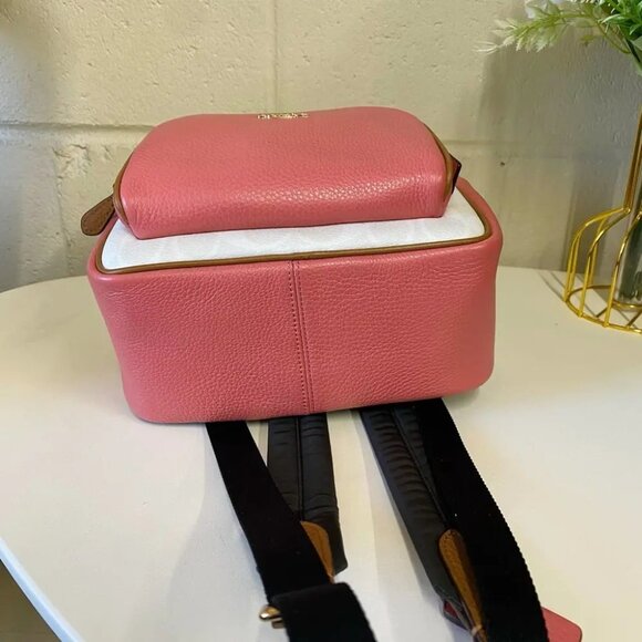 Coach C8257 Mini Court Backpack In Signature Canvas In Chalk/Taffy Multi - Picture 7 of 10
